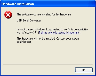 blocked installation